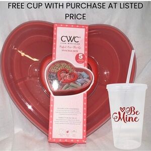 Red Heart Snackle Box & Free "Be Mine" Coffee Cup When You Bundle Both Together!